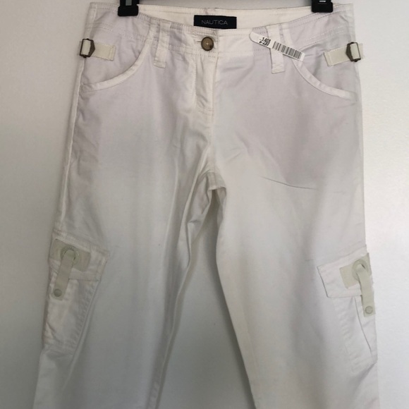 Nautica Pants - NAUTICA WOMAN CARGO PANTS WHITE.